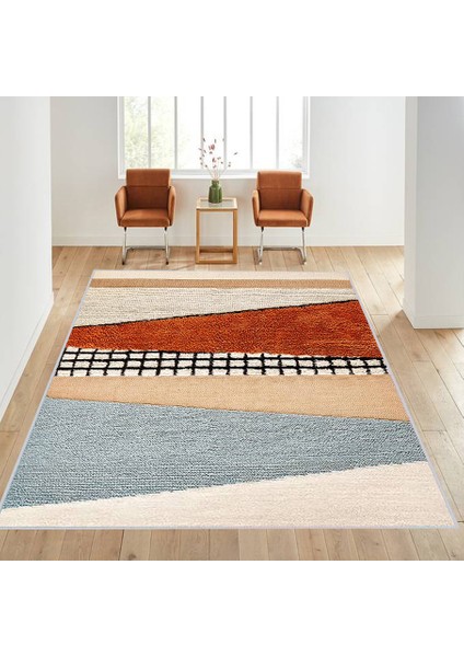 Dijital Baskı Yıkanabilir Kaymaz Taban Salon Halısı