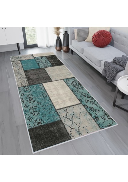 Dijital Baskı Yıkanabilir Kaymaz Taban Salon Halısı