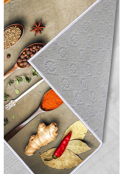 Dijital Baskı Yıkanabilir Kaymaz Taban Mutfak Halısı modelleri