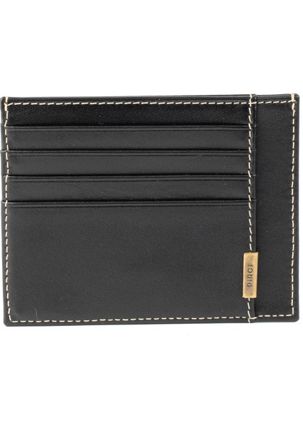 Handy Çift Taraflı Deri Kredi Kartlık Siyah