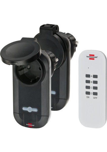 Comfort-Line Uzaktan Kumandalı 2'li Priz Seti Dış Mekan IP44