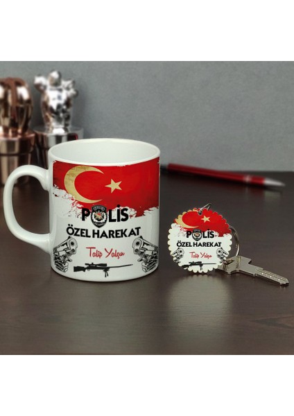 Polis Özel Harekat Kupa Bardak ve Anahtarlık Set 002