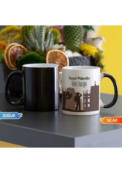 Inşaat Mühendisi Sihirli Kupa Bardak 005