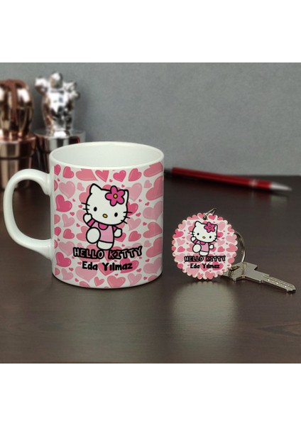 Hello Kitty Kupa Bardak ve Anahtarlık Set