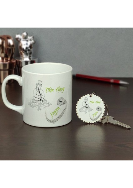 Neyzen Kupa Bardak ve Anahtarlık Set