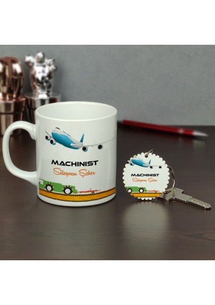 Machinist Kupa Bardak ve Anahtarlık Set