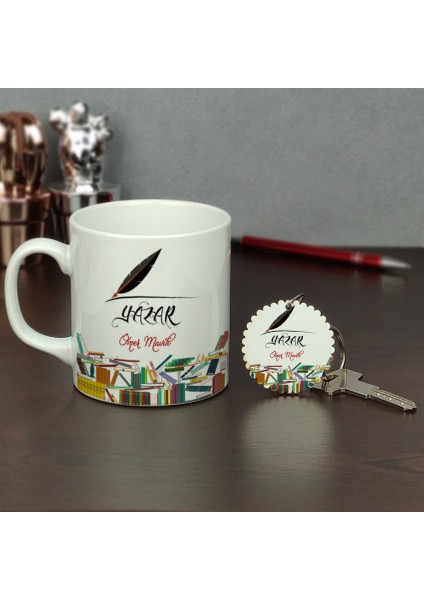Yazar Kupa Bardak ve Anahtarlık Set