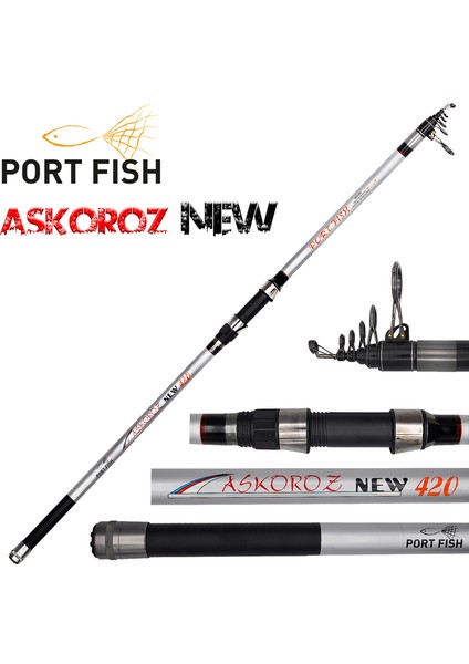 Askoroz New Surf Carbon Kamışı 100-250 Gr 390 Cm