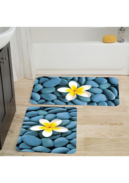Dijital Baskılı 2'li Banyo Paspas Takımı RVG5029