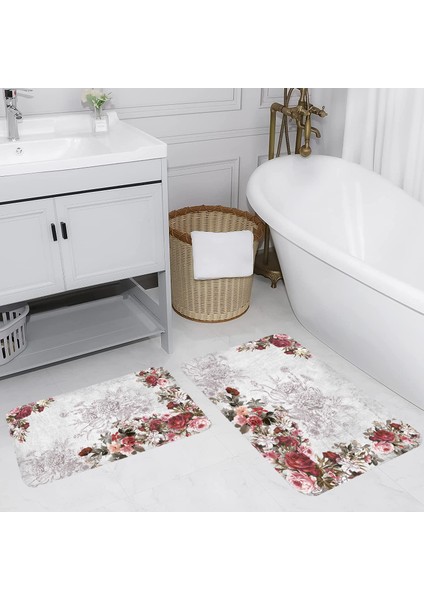 Dijital Baskılı 2'li Banyo Paspas Takımı RVG5068