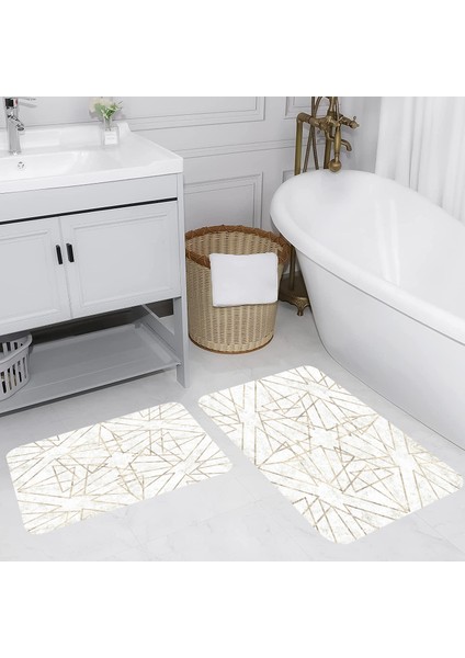 Dijital Baskılı 2'li Banyo Paspas Takımı RVG5094