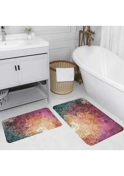 Dijital Baskılı 2'li Banyo Paspas Takımı RVG5096