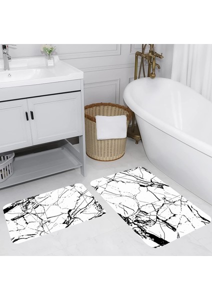 Dijital Baskılı 2'li Banyo Paspas Takımı RVG5099