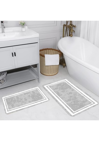 Dijital Baskılı 2'li Banyo Paspas Takımı RVG5111