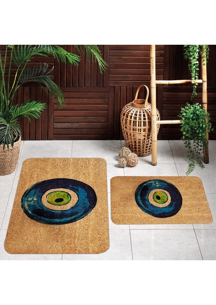 Dijital Baskılı 2'li Banyo Paspas Takımı RVG5120