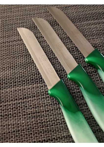 Meyve Sebze Bıçağı Ebruli Yeşil-Beyaz 6'lı fiyatları