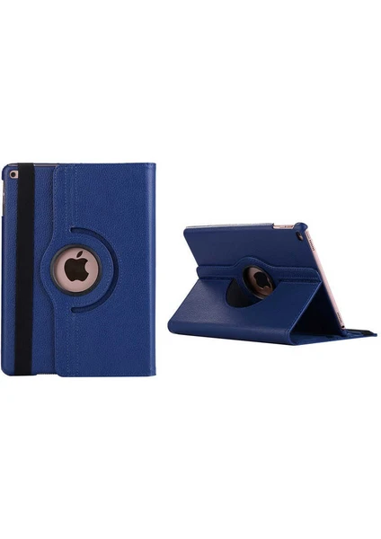 Case 4U Apple iPad 10.2 2021 (9.Nesil) Kılıf Uyku Modlu 360 Derece Dönebilen Standlı Tablet Kılıfı Lacivert