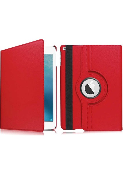 Case 4U Apple iPad 10.2 2021 (9.Nesil) Kılıf Uyku Modlu 360 Derece Dönebilen Standlı Tablet Kılıfı Açık Pembe