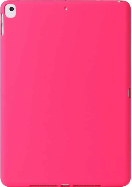 Case 4U Apple iPad 10.2 2021 (9.Nesil) Kılıf Yumuşak Premier Sky Silikon Tablet Arka Kapak Pembe