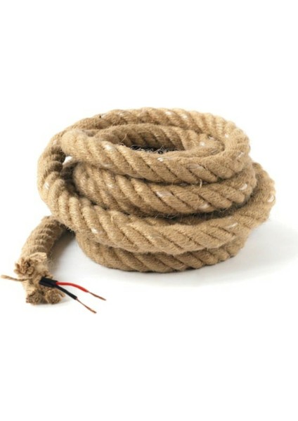20 mm Kablolu Jüt Halat Aydınlatma Tasarımları Için 1 Metre (Uzun Alımlar Için Sorular Kısmından Talepte Bulunabilirsiniz)
