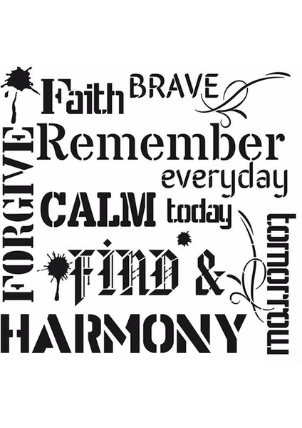 Home Decor Stencıl Hd-53 45X45