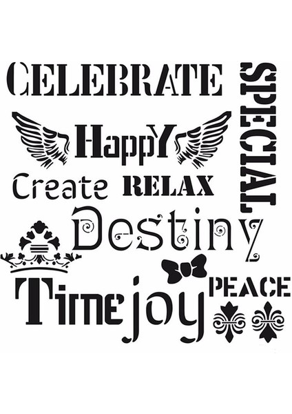 Home Decor Stencıl Hd-54 45X45