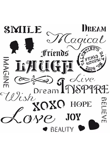 Home Decor Stencıl Hd-55 45X45