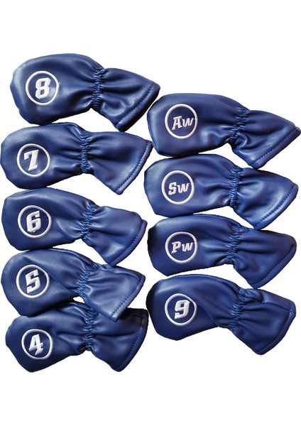 Yuvarlak Ahşap Eşyası Depolama Tutucu Mutfak Ahşap Çatal Dekor Jar 11X8 cm - Mavi (Yurt Dışından)