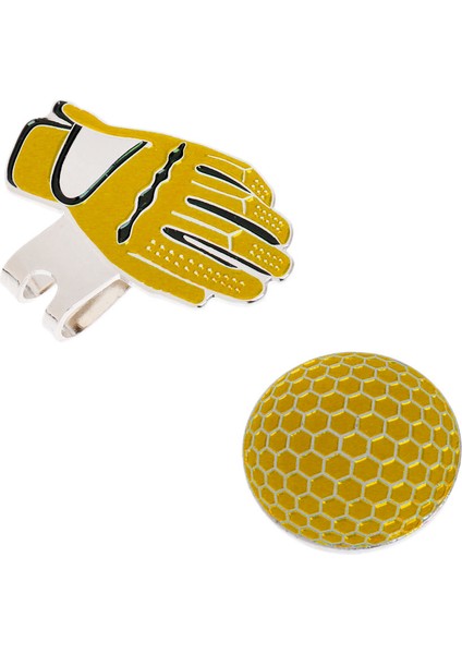 Şekil Golf Şapka Klip Manyetik Top Marker Golfçü Sarı (Yurt Dışından) modelleri