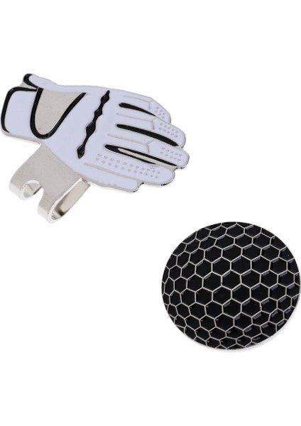 Manyetik Top Marker ile Golf Şapka Klipsi Eldiven Şekli Siyah (Yurt Dışından) modelleri