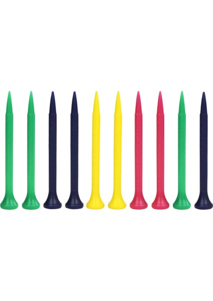 10 Sayım Golf Tee Pe Plastik Golf Uygulama Eğitim Yardımları Aksesuarları 80MM (Yurt Dışından) indirimleri