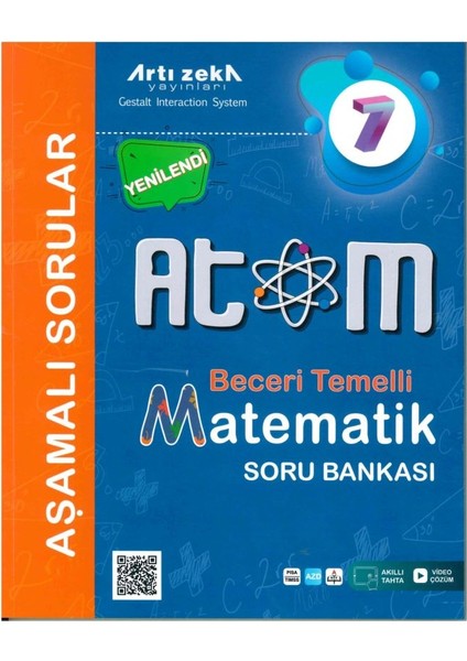 Artı Zeka Yayınları 7. Sınıf Matematik Atom Aşamalı Soru Bankası