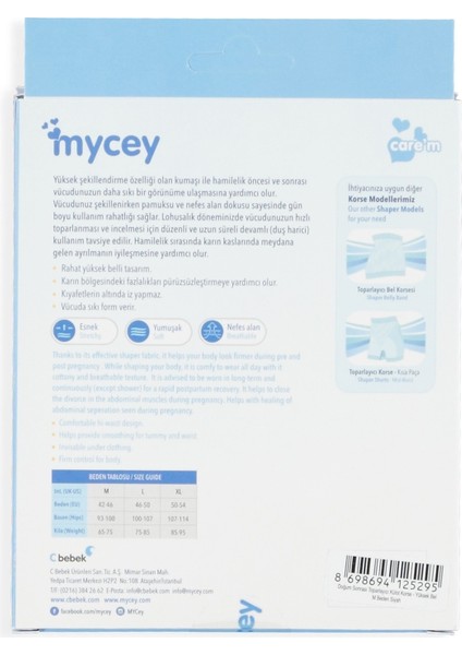 Doğum Sonrası Külot Korse Yüksek Bel modelleri