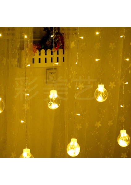 Top Perde LED / Küre Işıklı Top Per LED