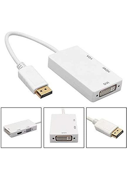 Display HDMI VGA DVI Çevirici Displayport Çevirici Displayport Çoklu Çevirici