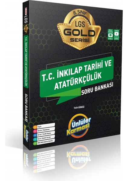 8. Sınıf Gold Serisi Inkılap Tarihi ve Atatürkçülük Soru Bankası