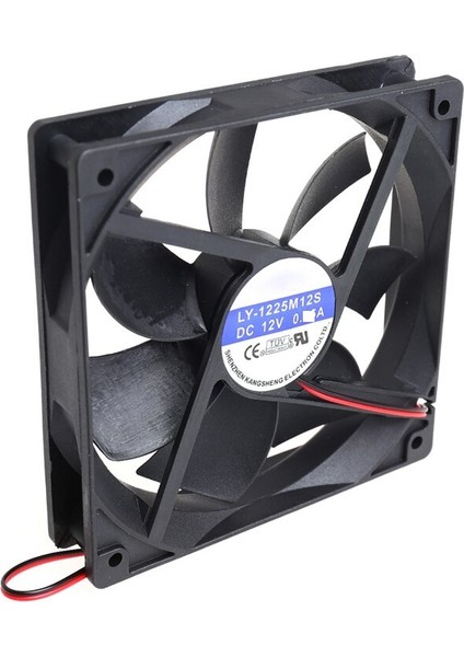 12 cm 12 Volt Fan 0.36A LY-1225M12S 2 Pin Fan 12 Volt 12 cm 2 Pin Fan
