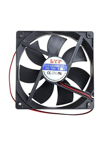 12 cm 12 Volt Fan 0.36A LY-1225M12S 2 Pin Fan 12 Volt 12 cm 2 Pin Fan