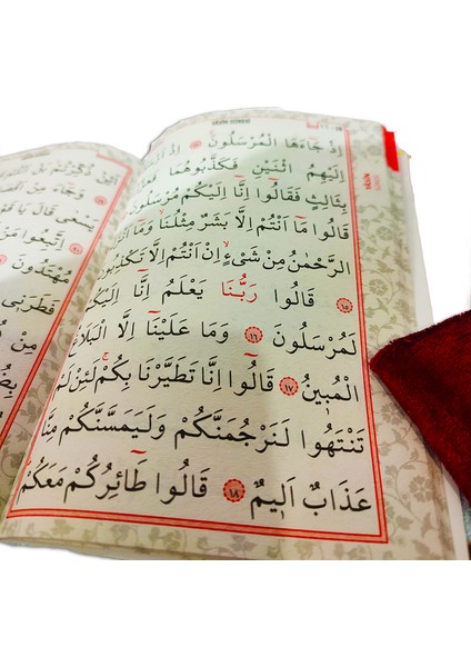 Inci Tesbihli Keseli Kadife Yasin 10 Adet Set - Pembe fırsatları