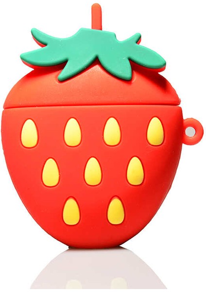 Apple Airpods Pro Kılıf Darbe Emici Silikon Airbag 12 Çilek