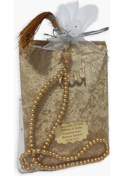 Inci Tesbihli Kadife Yasin 10 Adet Set