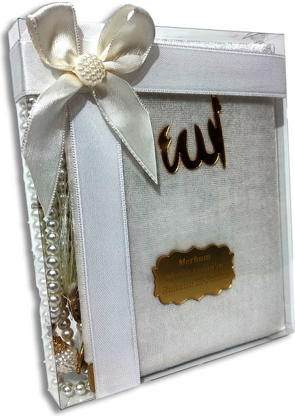 Inci Tesbihli Kutulu Kadife Yasin 10 Adet Set