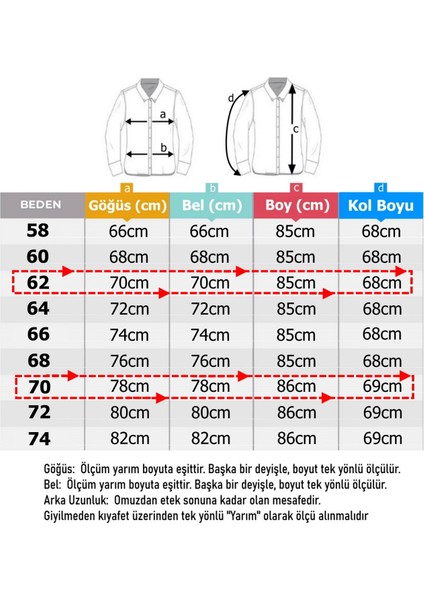 Büyük Beden Battal Boy Ekoseli Fermuarlı Oduncu Gömlek