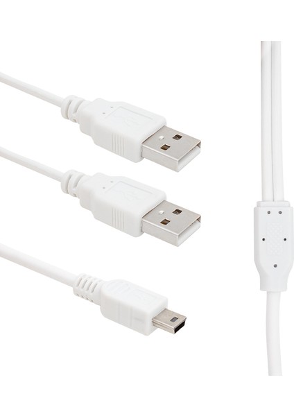 USB 2 x Erkek - Mini USB 5 Pin 1.5 Metre Kablo Powermaster