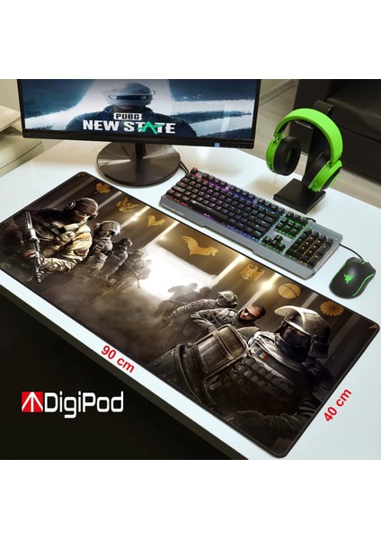 Gaming Mousepad Oyuncu Mouse pad 90X40 XXL Büyük Oyuncu Mouse Pad Kaymaz Taban 4mm Kalınlık
