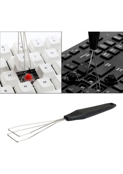 F Fityle Çelik Anahtar Keycap Temizleme Aracı (Yurt Dışından)
