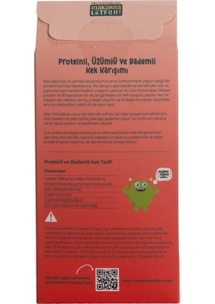 Proteinli Üzümlü & Bademli Kek Karışımı