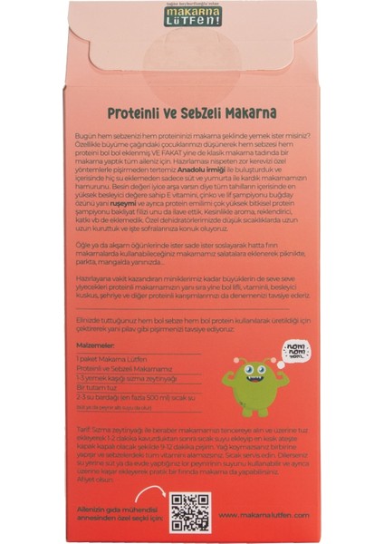 Proteinli & Sebzeli Makarna