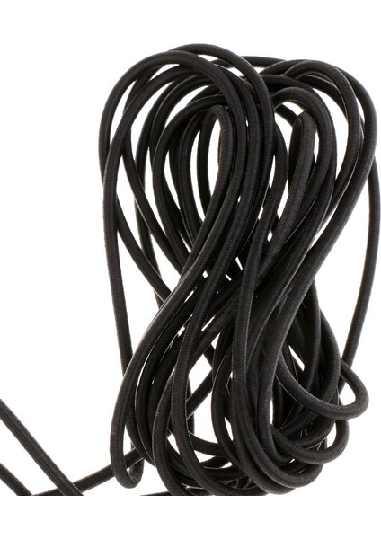 Siyah Elastik Bungee Halat Şok Kordon Bağlama Kayışı 32FT 0.12 "dia. 10M (Yurt Dışından) fırsatları