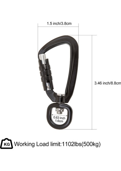 Alüminyum Döner Karabina Anahtarlık Kanca Klip Toka Otomatik Kilit Tırmanma Zammı (Yurt Dışından) modelleri